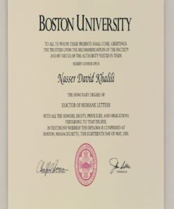 Buy college degree from The Boston College