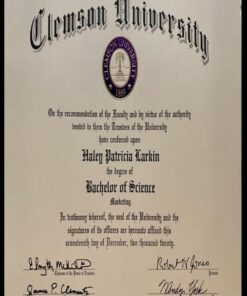 Buy college degree from The Clemson University