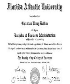 Buy college degree from The Florida Atlantic University