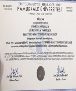 Buy college degree from the  Pamukkale Üniversitesi