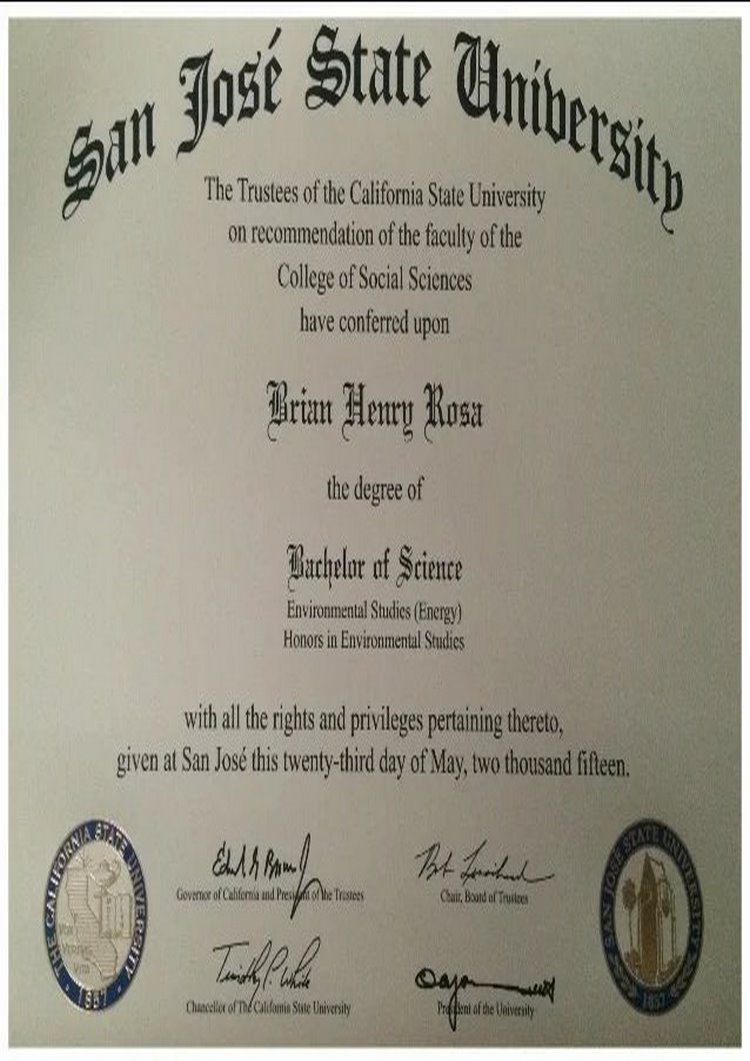 Buy Diploma Online - buy professorship honorary degree from the san josé state university buy college degree from the san josé state university