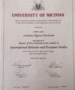 Buy college degree from The University of Nicosia