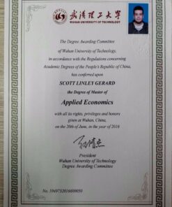 Buy college degree from The Wuhan University