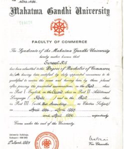 Buy college degree from The Mahatma Gandhi University